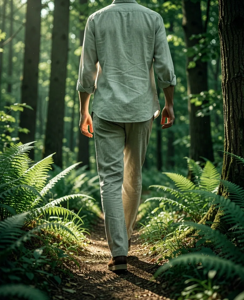 Sanfter Spaziergang im Wald